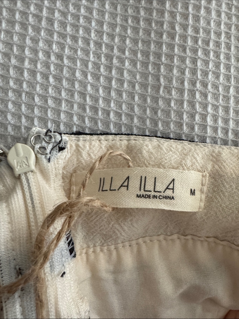 Cream and Black Floral Embroidered Sundress - Picture 2 of 5